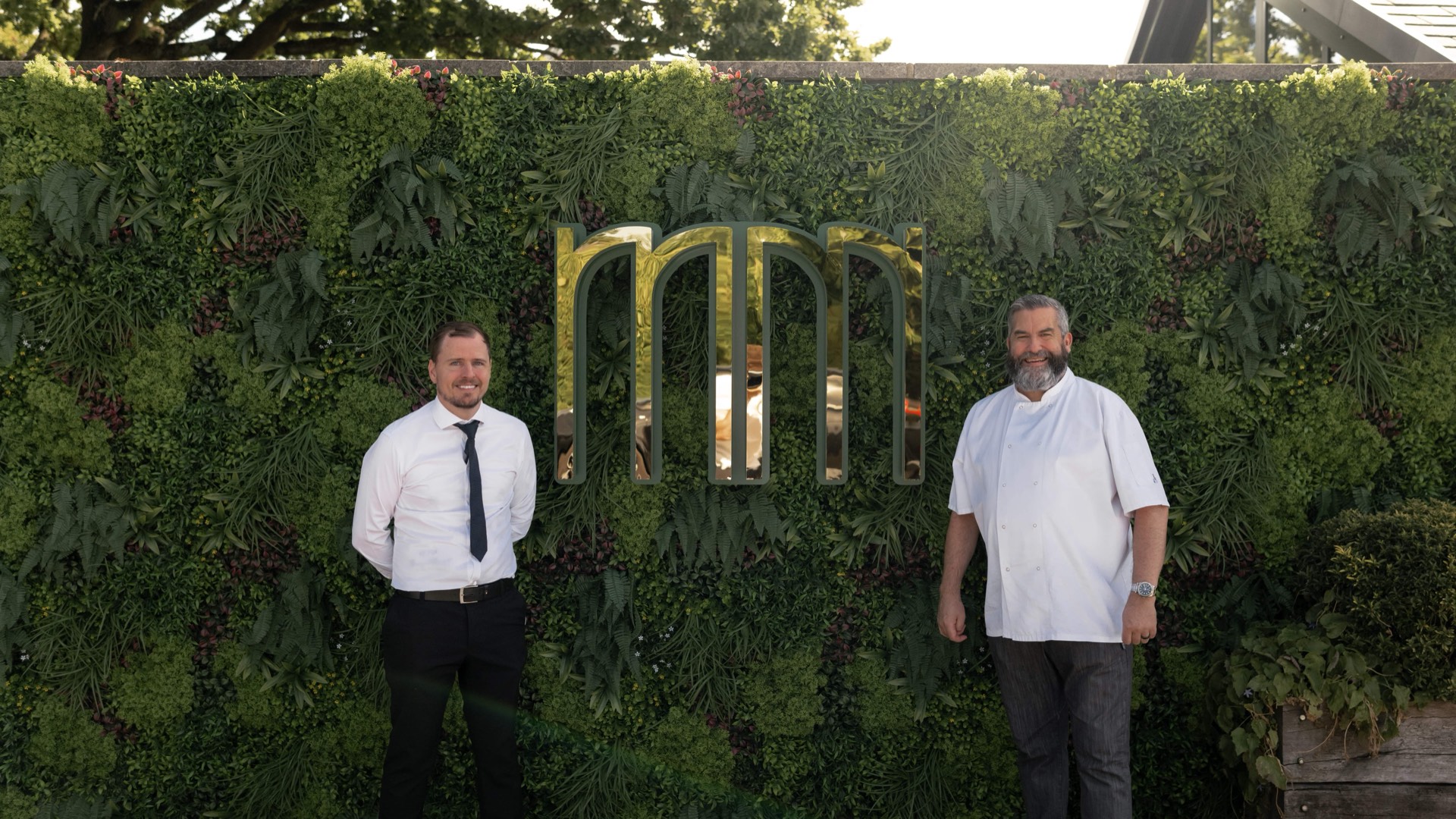 Owner Matthew Mason with the chef at Mason's Restaurant