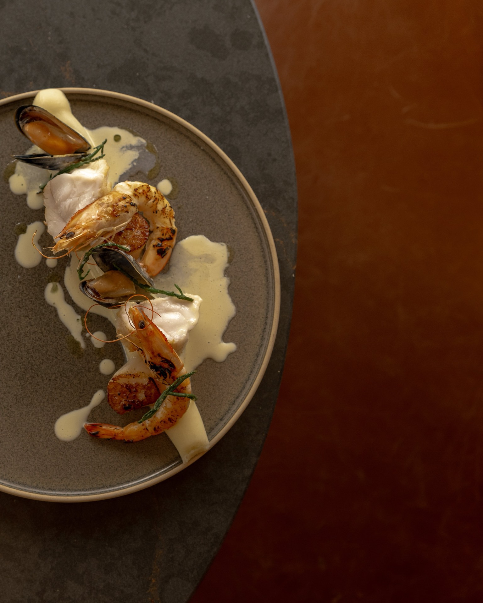 A seafood medley dish at Mason's