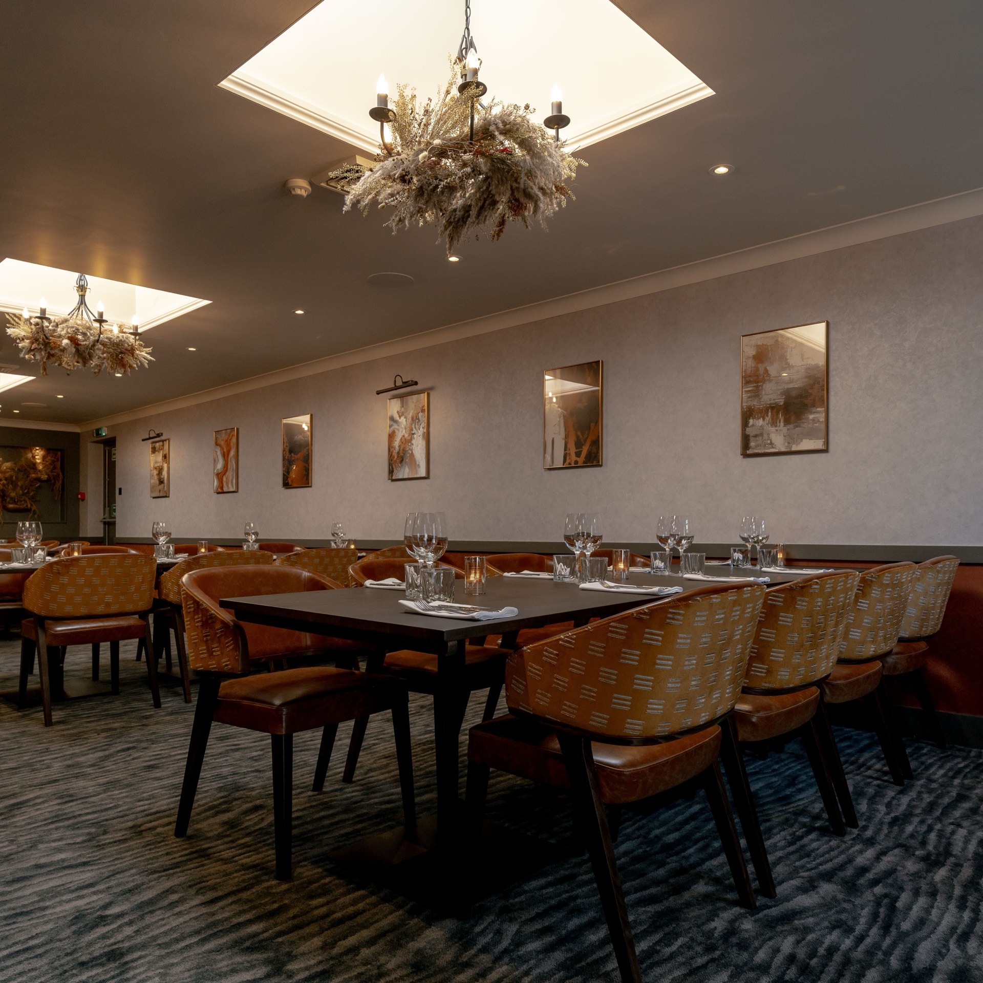 The function room at Mason's laid out for a meeting