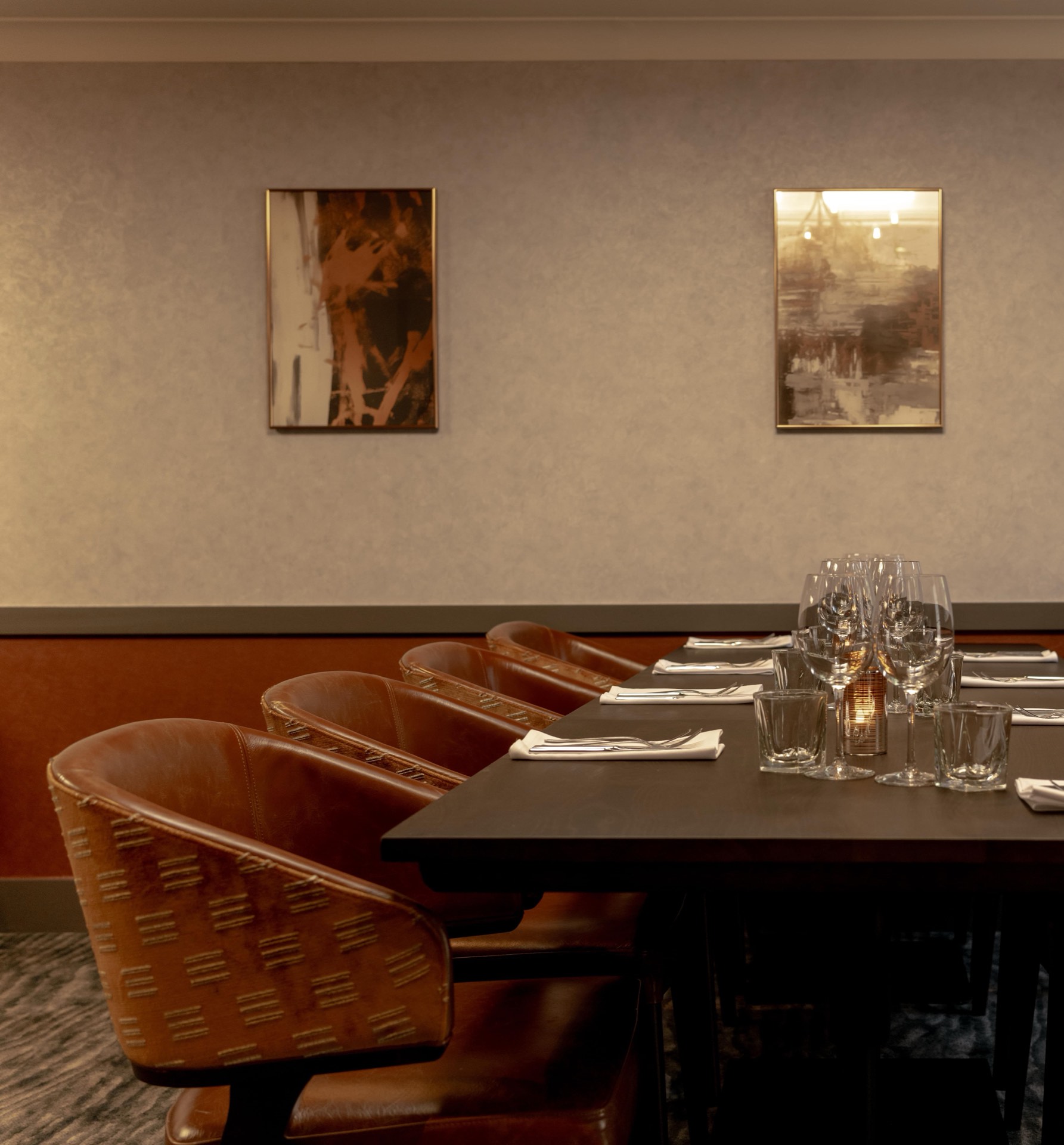 The meeting room at Mason's set for a business event