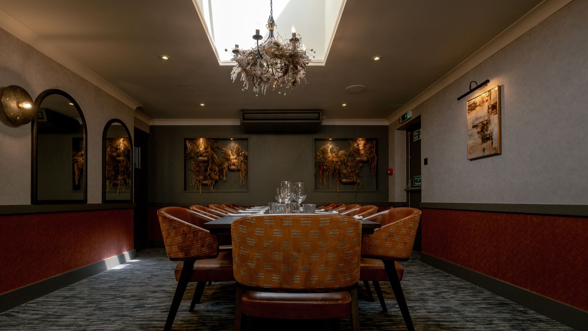 The private function room at Mason's Restaurant in Brentwood