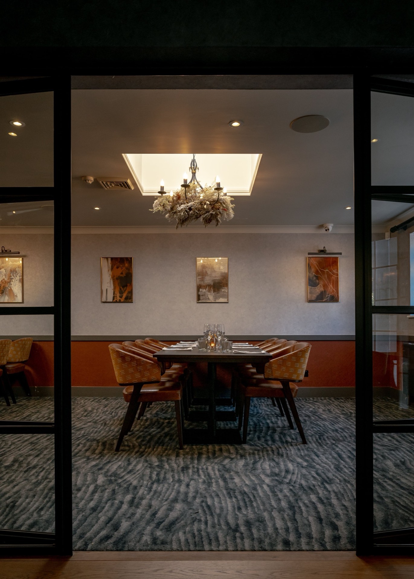 The private dining room at Mason's set for a wedding breakfast