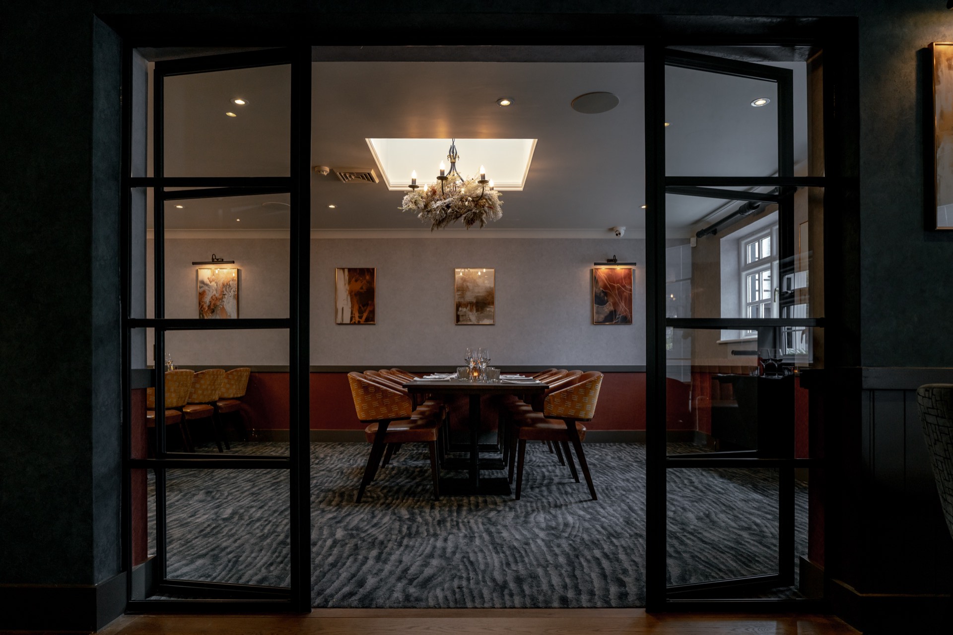 Details in the private dining room