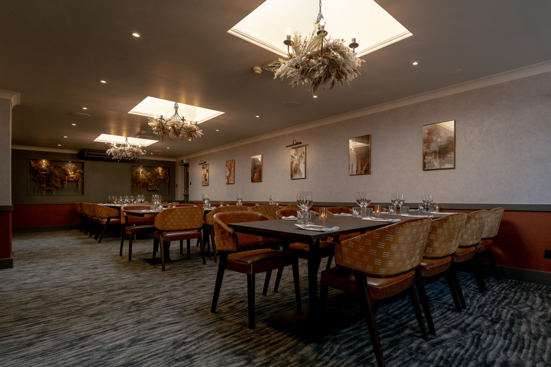 The private dining room ready for guests